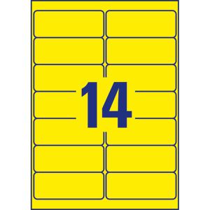 Produktbild für Universaletiketten Zweckform L7263Y-25, neon-gelb