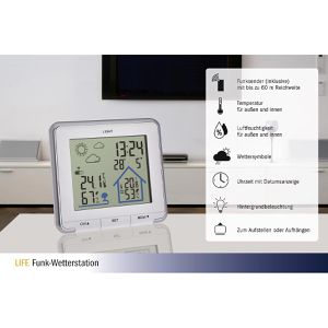 Produktbild für Wetterstation TFA 35.1153.02 LIFE, Funk, digital