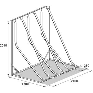 Produktbild für Fahrradständer WSM SF 6, freistehend