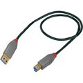 USB-Kabel Lindy 36740 Anthra Line, USB 3.0, 0,5 m