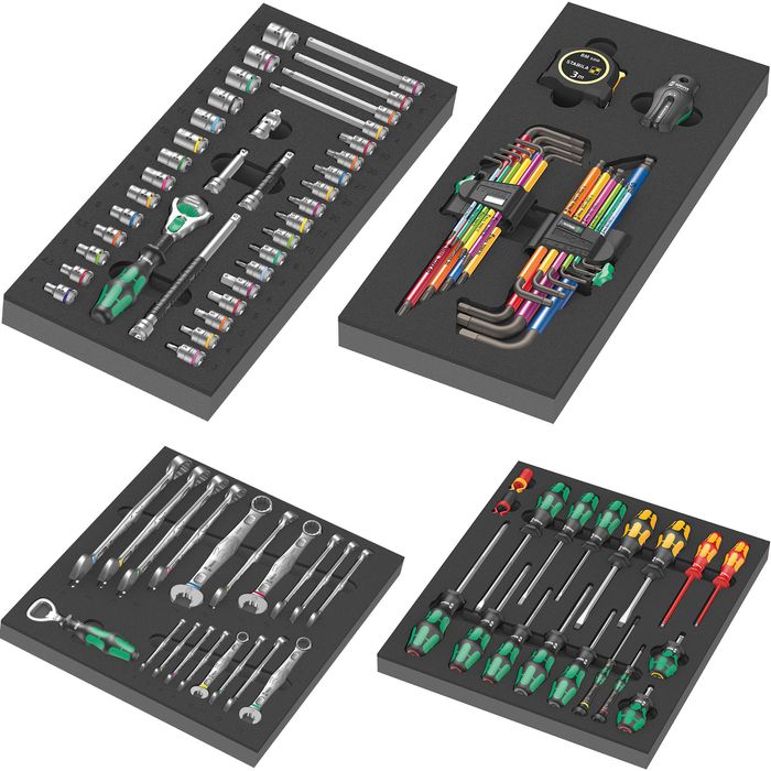 Wera Werkzeugwagen Tool Rebel, 05150130001, 94-teilig, schwarz, 7 ...