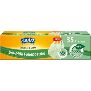 Müllbeutel Swirl Bio-Müll Folienbeutel, 35 Liter