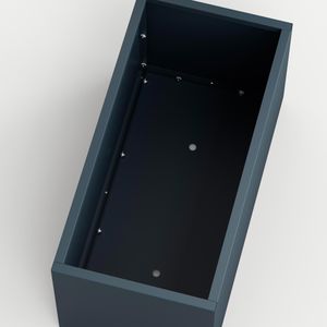 Produktbild für Pflanzkasten Herstera Cube M anthrazit