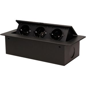 Produktbild für Einbausteckdose McPower 1534797, ohne Zuleitung, klappbar