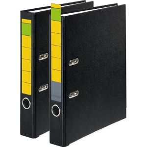 Produktbild für Rückenschilder Grüner-Balken Premium für Handbeschriftung gelb