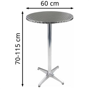 Produktbild für Stehtisch Böttcher-AG silber Ø 60 cm