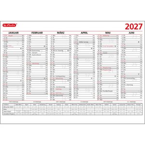 Produktbild für Tafelkalender Herlitz 400208025, mit Ferienübersicht