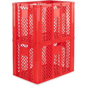 Produktbild für Eurobox Alpha-Paletten rot, 80 Liter, lebensmittelecht