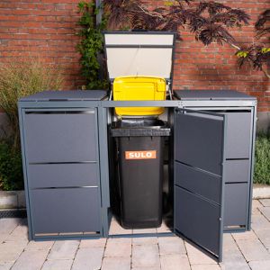 Produktbild für Mülltonnenbox MBOX24 Modern, Metall