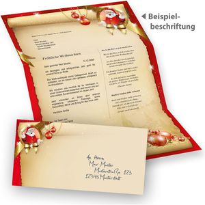 Produktbild für Weihnachtsbriefpapier tatmotive Santa Claus
