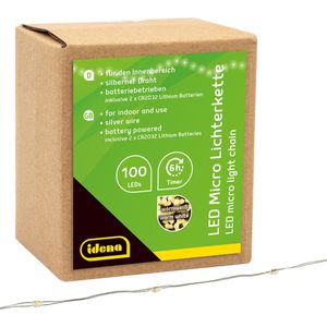 Lichterkette Idena 30185, Micro, Batteriebetrieb, für Innen