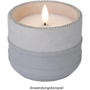 Produktbild für LED-Kerze Ideen-mit-Herz 013532-02, Echtwachs im Beton-Gefäß
