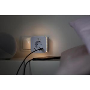 Produktbild für Nachtlicht InnTec SLED02C LED, mit USB, für Steckdose