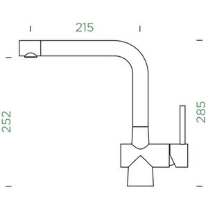 Produktbild für Küchenarmatur SCHOCK Laios 517000EDM, Edelstahl