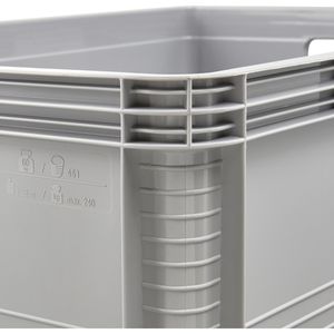 Produktbild für Eurobox Keeeper Robert, grau, 45 Liter, lebensmittelecht