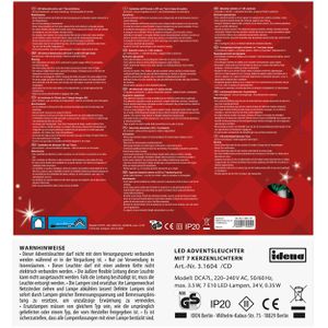 Produktbild für Lichterbogen Idena 31604, rot
