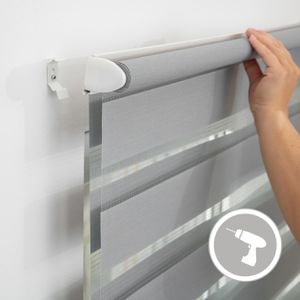 Produktbild für Rollo Lichtblick Klemmfix, lichtdurchlässig, grau