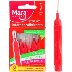 Interdentalbürsten Mara-Expert Premium Rot Minze, ISO-Größe 2