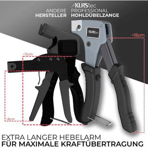 Produktbild für Hohlraumdübel-Zange KLRStec 8D-JNWE-U3VM, Set