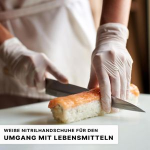 Produktbild für Einmalhandschuhe Arnomed Nitril White, weiß, 200 Stk