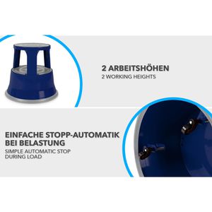 Produktbild für Rollhocker Casa-Pura FD-27128, aus Metall