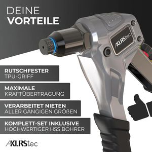 Produktbild für Blindnietzange KLRStec Professional, Set