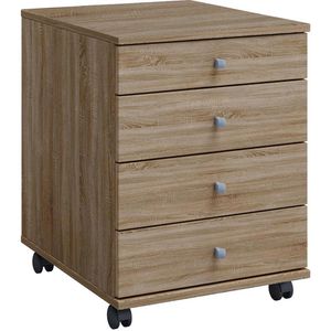 Produktbild für Rollcontainer VCM Lona Mini 914421, aus Holz, sonoma eiche