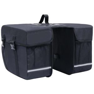 Gepäckträgertasche vidaXL 93251, schwarz, 35 Liter
