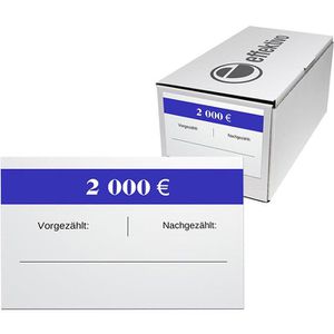 1000 Stück Banderolen für Euro Geldscheine sortiert 5 Euro bis 100 Euro 