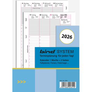Kalendereinlagen Bind 2508, Maxi, Jahr 2026