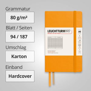 Produktbild für Notizbuch Leuchtturm1917 Pocket, 365628, Karton Hardcover