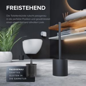 Produktbild für WC-Bürste ovimar Skrova, schwarz matt