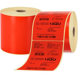 Thermoetiketten Böttcher-AG für Zebra, rot