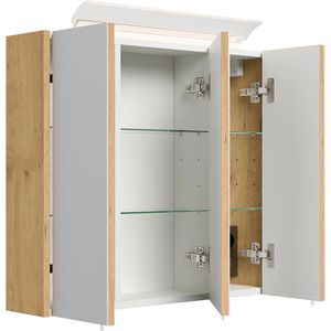 Produktbild für Spiegelschrank Posseik eiche gold