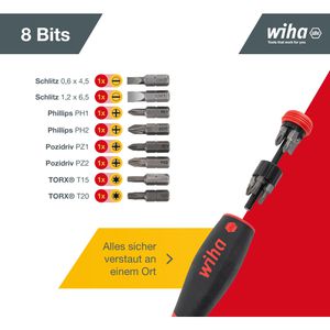 Produktbild für Schraubendreher Wiha PocketMax magnetic, 45292,Set