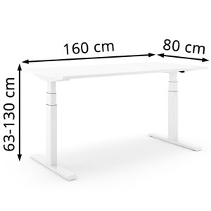 Produktbild für Schreibtisch Actiforce Pro 670SLS, weiß / weiß