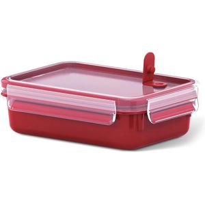 Mikrowellengeschirr Emsa Clip & Micro, rot, aus Kunststoff