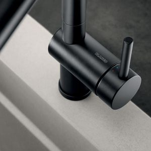 Produktbild für Küchenarmatur BLANCO LINUS-S, schwarz matt