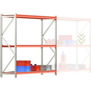 Produktbild für Weitspannregal Regalwerk EMMA, 3 Metallböden