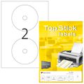 CD-Etiketten TopStick labels, 8656, weiß matt