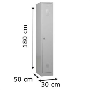Produktbild für Spind G-Office WRC/1.1830, lichtgrau
