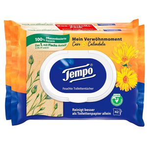 Produktbild für Feuchtes-Toilettenpapier Tempo Verwöhnmoment Calendula&amp;Kamille