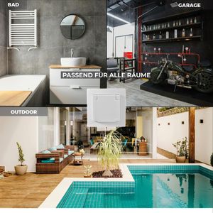 Produktbild für Steckdose McPower Flair IP44, Unterputz