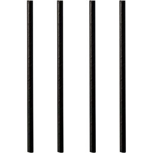 Produktbild für Strohhalme Papstar 87982 pure, schwarz, aus Papier