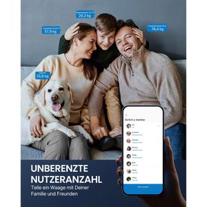 Produktbild für Personenwaage RENPHO Elis 1C, A033-W, App-fähig, weiß