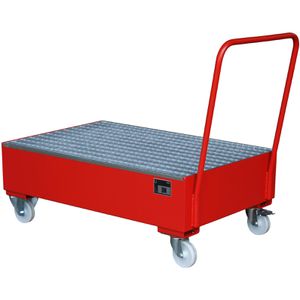 Auffangwanne BAUER 2020, rot, aus Stahl