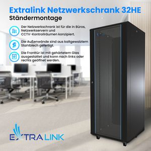 Produktbild für Netzwerkschrank Extralink Standard, EX.14756, 19 Zoll