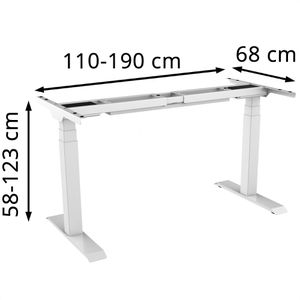 Produktbild für Schreibtischgestell Celexon eAdjust-58123, 3 Memoryspeicher