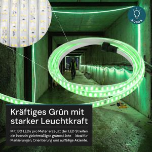 Produktbild für Lichtschlauch Luxula LX700111, LED, grün