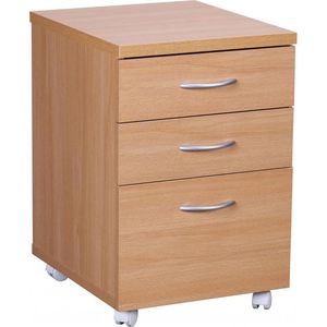 Produktbild für Rollcontainer Wohnling Kilian WL1.342, aus Holz, buche